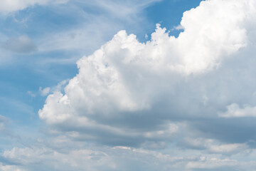 Blue sky background with clouds