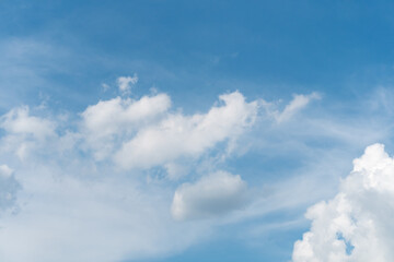 Blue sky background with clouds