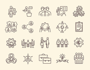 Employee engagement and motivation vector