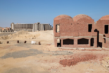 The tourist resort Marsa Alam at the coast of Egyptian`s red sea could not be finished after  the arabic spring in 2011.