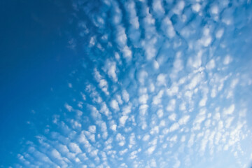 Blue sky with clouds. Wonderful blue sky with clouds for background