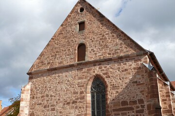 Fototapeta na wymiar Giebel der Jakobikirche in Rotenburg a.d. Fulda