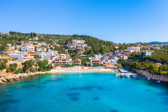 Amazing beach of Rousoum Gialos in Alonnisos island, Greece.