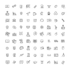 E-learning, online education elements. School education