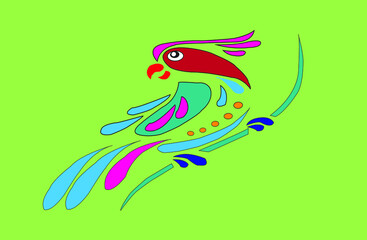 interesting bird illustration