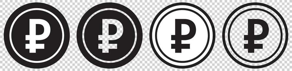 Obraz premium SYMBOLE MONNAIE ROUBLE