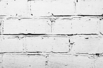 Texture of a brick wall with cracks and scratches which can be used as a background