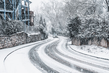 
Chambésy, la rampe sous la neige