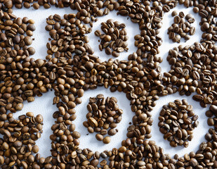 Top 100 coffee beans lettering