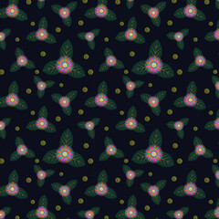  Colourful Flower seamless Fabric pattern.2
