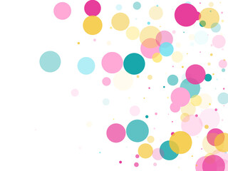 Bokeh confetti circles decoration holiday background.