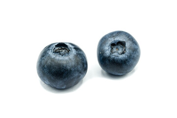 blueberries isolated on white background