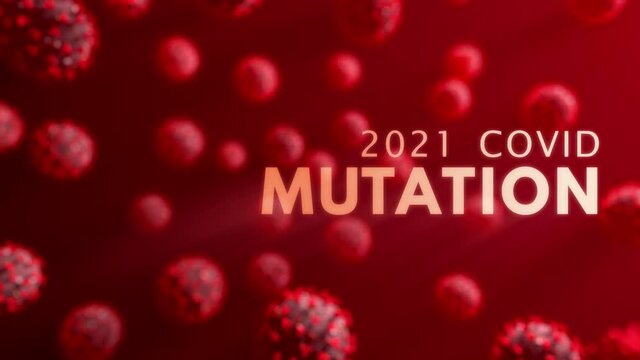 New Covid 19 2021 Mutation. Corona virus new strain. Sars cov 2 new variant.
