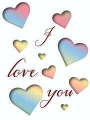 Valentines day greeting card