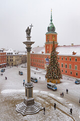 Zimowy plac Zamkowy, Warszawa