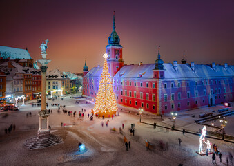 Zimowy plac Zamkowy, Warszawa