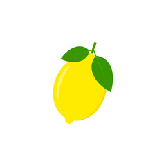 Lemon icon. Vector illustration. Isolated.	