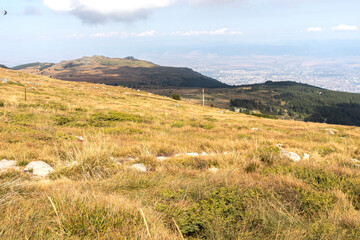 Landscape near Cherni Vrah peak at Vitosha Mountain, Bulgaria