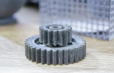 Object printed on a powder 3D printer from polyamide powder