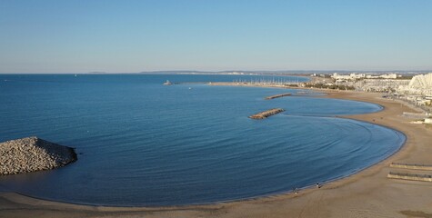 La Grande-Motte vue du ciel