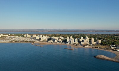 La Grande-Motte vue du ciel