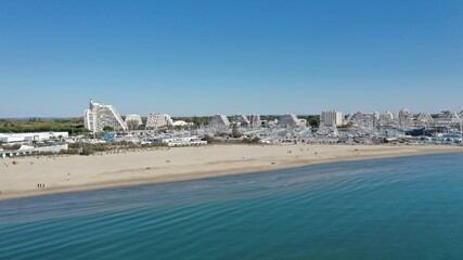 La Grande-Motte vue du ciel