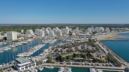 La Grande-Motte vue du ciel