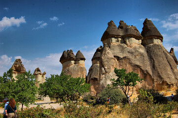 Avcilar Valley, Cappadocia (Anatolia, Turkey). Fairy chimneys