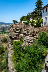 Obraz premium Town of Ronda in Andalusia, is famous by its Moorish architecture and amazing views of Tajo gorge