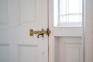 Door handle and lock antique