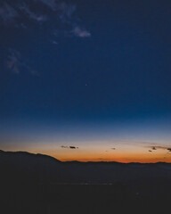 sunset in the desert
