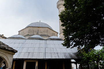 Facade of a mosque in Mostar, Bosnia and Herzegovina