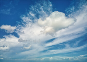 Crystal Blue Skies - OcuDrone Aerial Sky Images