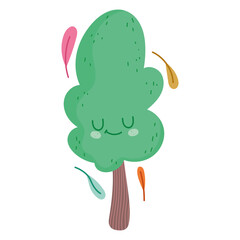 save the world tree cartoon ecological environment