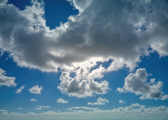 Fototapeta premium Moody Blue Skies - OcuDrone Aerial Sky Images