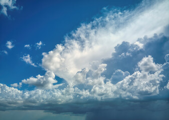 Fototapeta na wymiar Moody Blue Skies - OcuDrone Aerial Sky Images