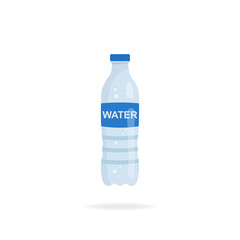 Water bottle. Isolated vector illustration on a white background.
