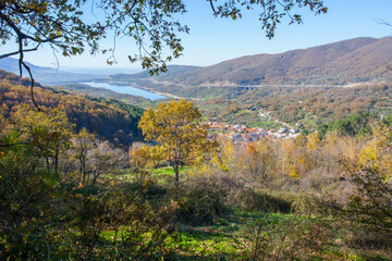 Banos de Montemayor overview, Extremadura, Spain