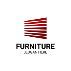 Modern Unique Furniture and Household Icon Logo Vector Design Template Isolated.