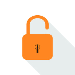 Key - vintage in black color in blue circle background