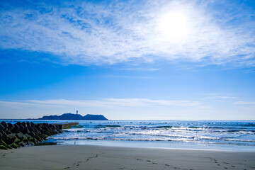 【神奈川県 江ノ島】湘南の海風景
