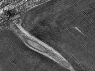 Fototapeta premium Aerial fields