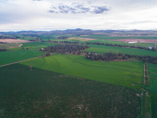 Aerial farm land