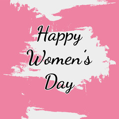 International women's day poster. Woman sign. Simple design template. Happy Mother's Day. Vector illustration of Eps 10