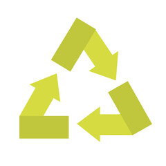 recycle sign isolated vector design