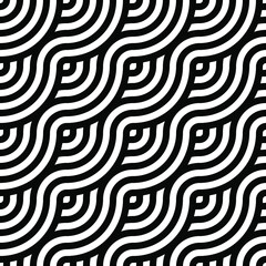 Abstract retro seamless linear pattern for packaging, merchandise, advertising etc.