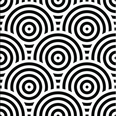 Abstract retro seamless linear pattern for packaging, merchandise, advertising etc.