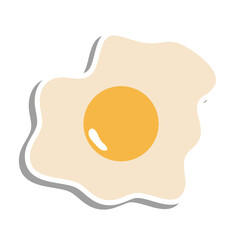 egg sticker icon vector design