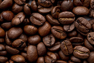 freshly roasted medium roasted coffee beans