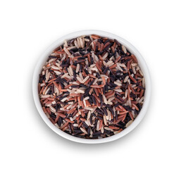 rice isolated on whited background.